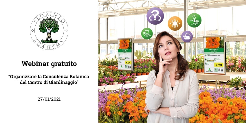 Grande successo per il webinar sulla consulenza botanica nei centri di giardinaggio.