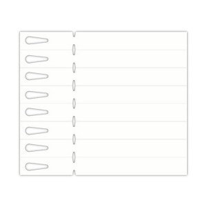 ETICH. LASER ASOLA 8 - 25,0 X 2,6 CM - 8 ETICHETTE PER PAGINA STAMPABILI FRONTE+RETRO